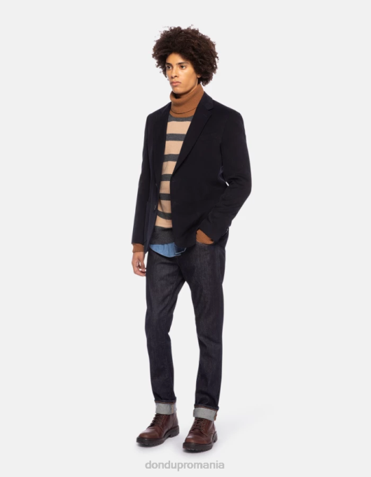 bărbați blugi travis slim-fit din denim elastic din cașmir V84D604 îmbrăcăminte albastru DONDUP