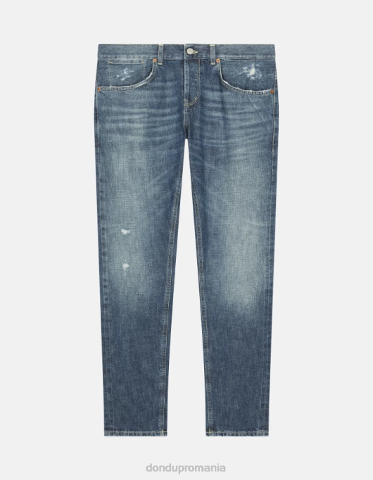 bărbați blugi travis slim-fit din denim rigid cu margine V84D574 îmbrăcăminte albastru DONDUP
