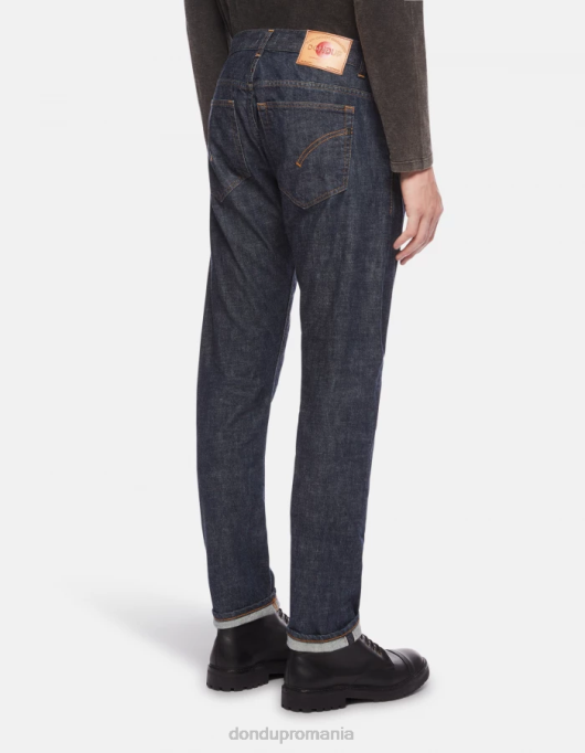 bărbați blugi travis slim-fit din denim rigid cu margine V84D608 îmbrăcăminte albastru DONDUP