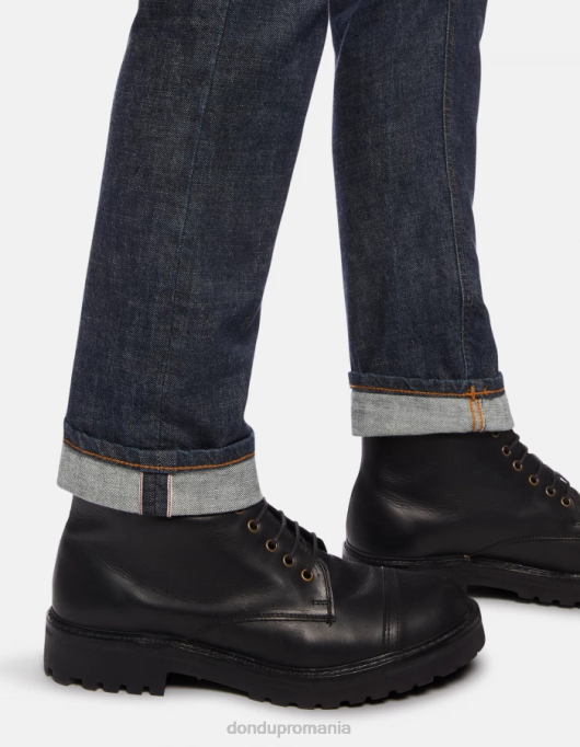 bărbați blugi travis slim-fit din denim rigid cu margine V84D608 îmbrăcăminte albastru DONDUP