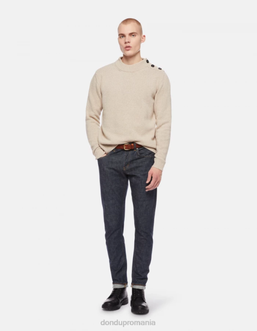 bărbați blugi travis slim-fit din denim rigid cu margine V84D608 îmbrăcăminte albastru DONDUP