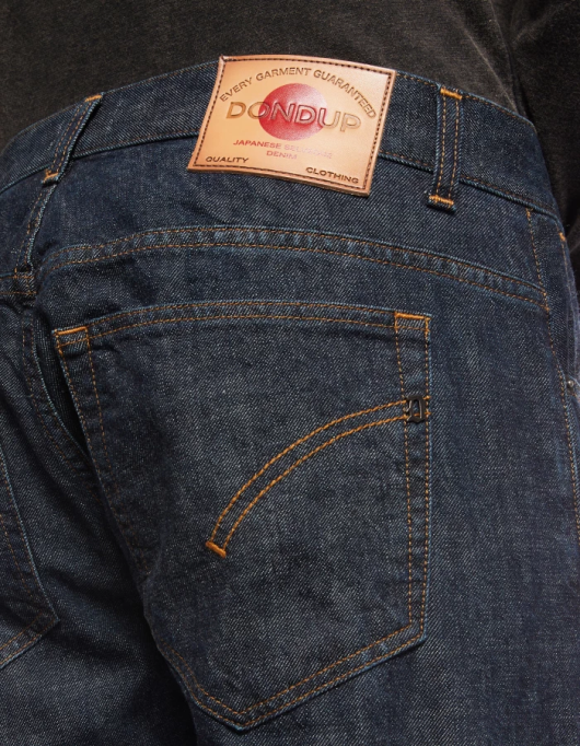 bărbați blugi travis slim-fit din denim rigid cu margine V84D608 îmbrăcăminte albastru DONDUP