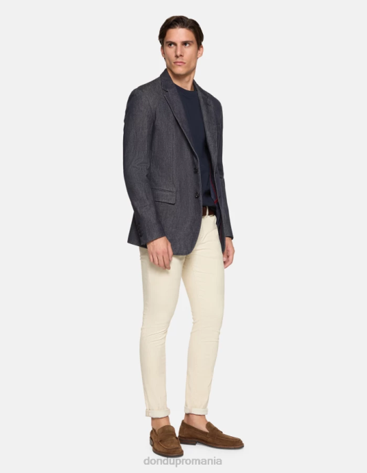 bărbați pantaloni travis slim-fit din bumbac V84D578 îmbrăcăminte burro DONDUP