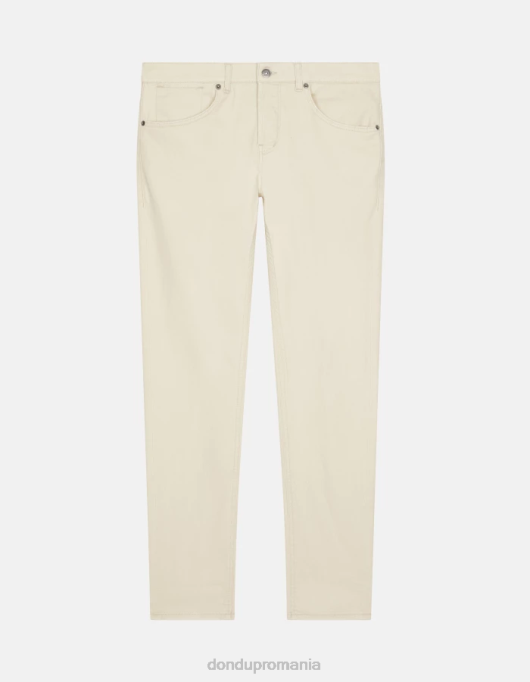 bărbați pantaloni travis slim-fit din bumbac V84D578 îmbrăcăminte burro DONDUP