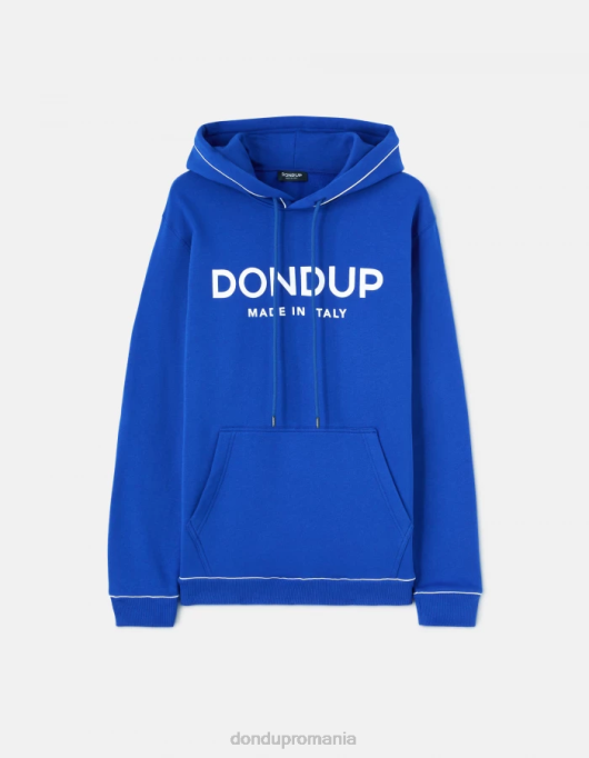 bărbați hanorac cu capul obișnuit V84D824 îmbrăcăminte albastru regal DONDUP