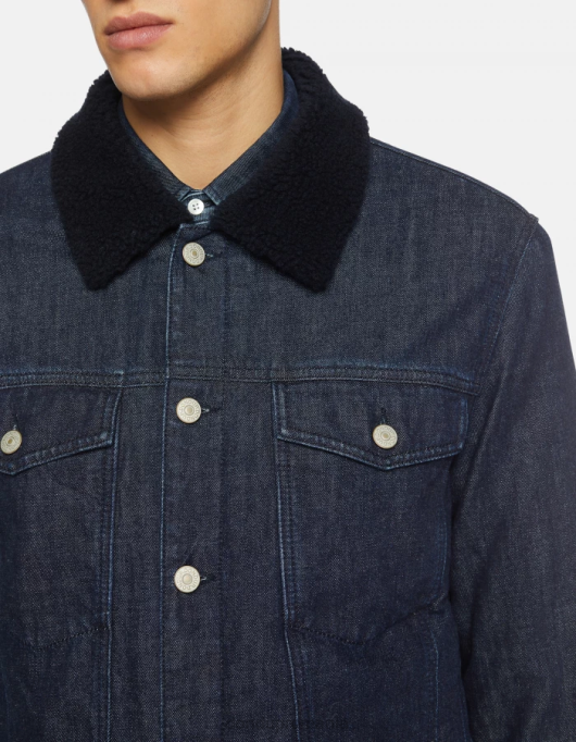 bărbați jachetă din denim slim-fit V84D909 îmbrăcăminte albastru DONDUP