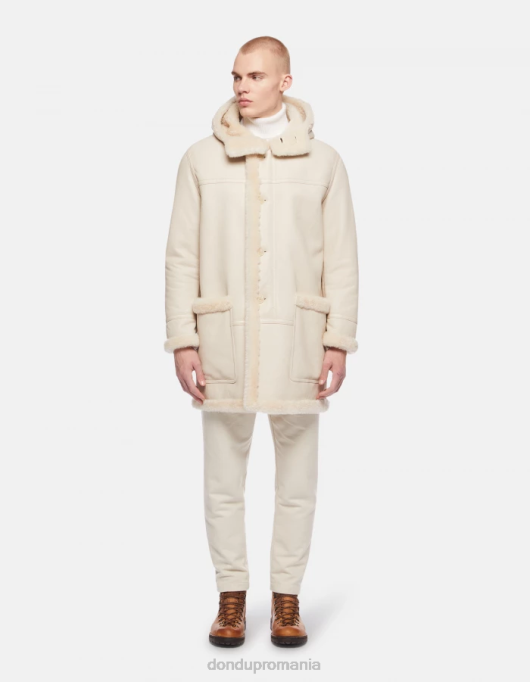 bărbați parka din shearling cu un singur sân V84D920 îmbrăcăminte burro DONDUP