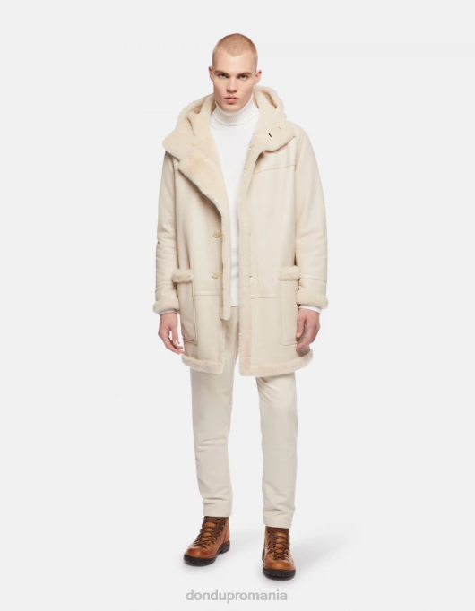 bărbați parka din shearling cu un singur sân V84D920 îmbrăcăminte burro DONDUP