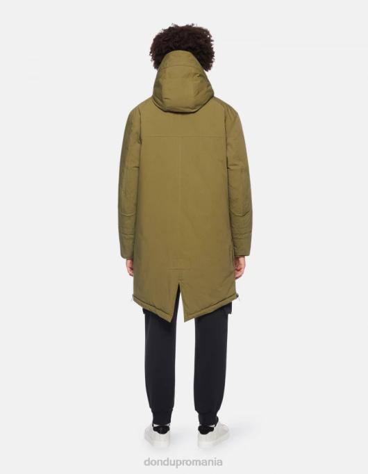 bărbați parka largi din material tehnic V84D904 îmbrăcăminte verde salvie DONDUP