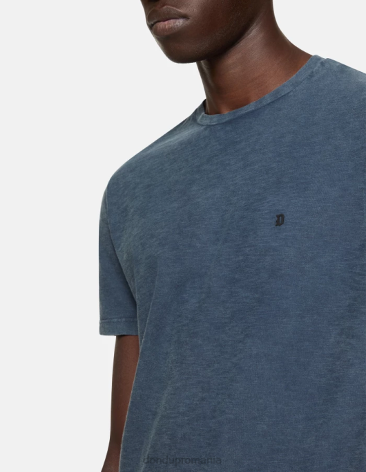 bărbați tricou din tricou cu fiti regulate V84D797 îmbrăcăminte albastru marin DONDUP