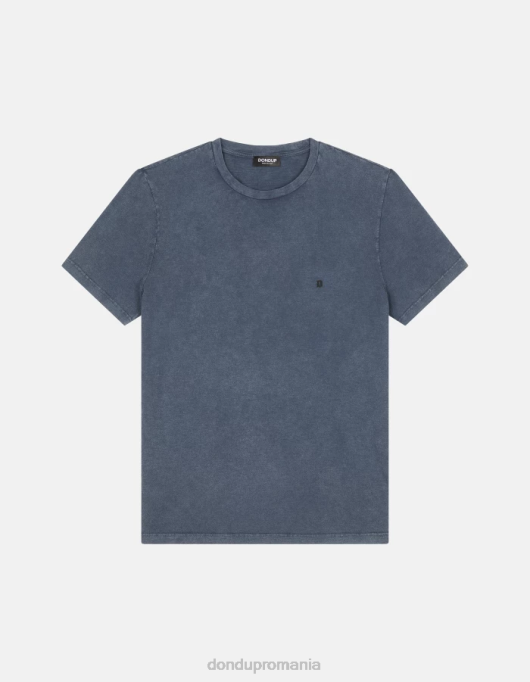bărbați tricou din tricou cu fiti regulate V84D797 îmbrăcăminte albastru marin DONDUP
