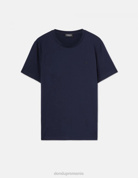 bărbați tricou din tricou cu fiti regulate V84D800 îmbrăcăminte albastru marin DONDUP
