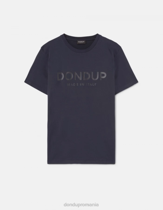 bărbați tricou din tricou cu fiti regulate V84D813 îmbrăcăminte albastru marin DONDUP