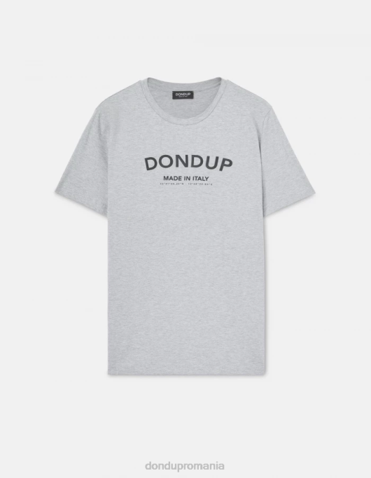 bărbați tricou din tricou cu fiti regulate V84D819 îmbrăcăminte gri DONDUP