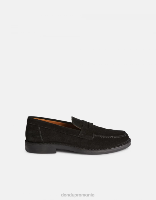 bărbați mocasini din piele despicata V84D971 accesorii negru DONDUP
