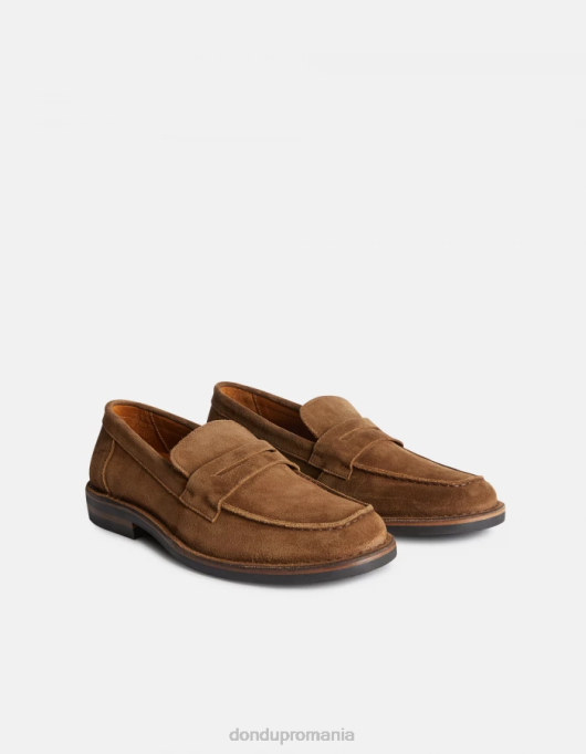 bărbați mocasini din piele despicata V84D972 accesorii kaki DONDUP