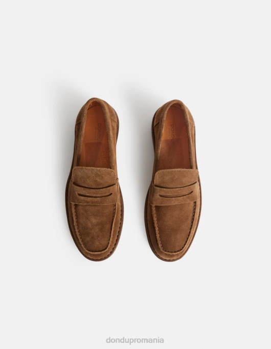 bărbați mocasini din piele despicata V84D972 accesorii kaki DONDUP