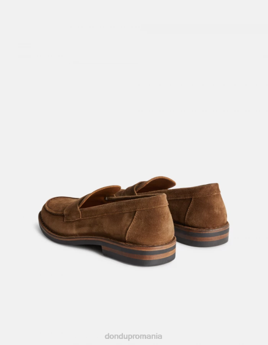 bărbați mocasini din piele despicata V84D972 accesorii kaki DONDUP