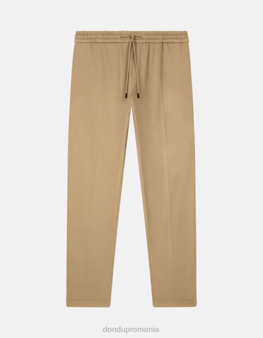 bărbați dom pantaloni de jogging din catifea V84D746 îmbrăcăminte nisip DONDUP