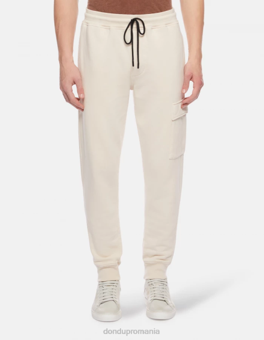 bărbați pantaloni de jogging din fleece cu fiti regulate V84D704 îmbrăcăminte lievito DONDUP