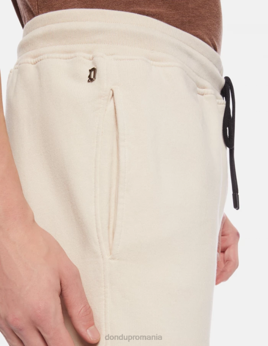 bărbați pantaloni de jogging din fleece cu fiti regulate V84D704 îmbrăcăminte lievito DONDUP