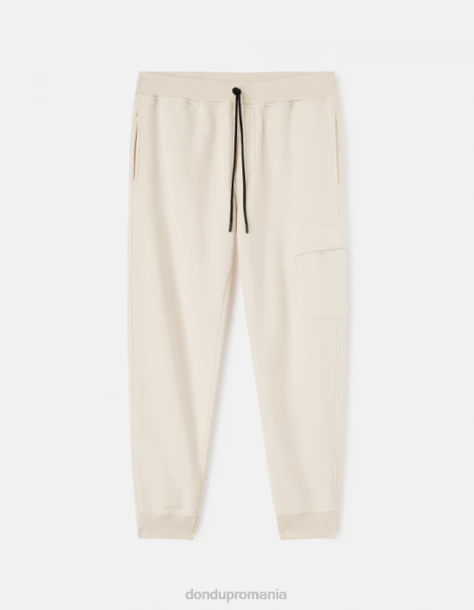 bărbați pantaloni de jogging din fleece cu fiti regulate V84D704 îmbrăcăminte lievito DONDUP