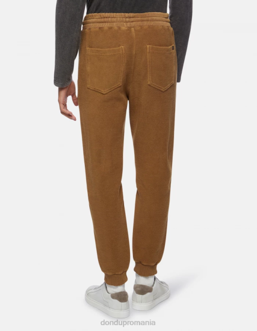 bărbați pantaloni de jogging din fleece cu fiti regulate V84D708 îmbrăcăminte noce DONDUP