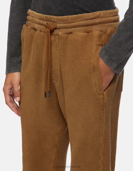 bărbați pantaloni de jogging din fleece cu fiti regulate V84D708 îmbrăcăminte noce DONDUP