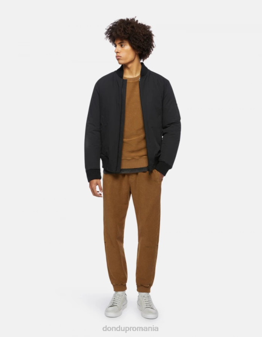 bărbați pantaloni de jogging din fleece cu fiti regulate V84D708 îmbrăcăminte noce DONDUP