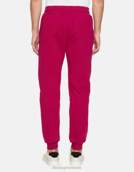 bărbați pantaloni de jogging din fleece cu fiti regulate V84D714 îmbrăcăminte barbabietola DONDUP