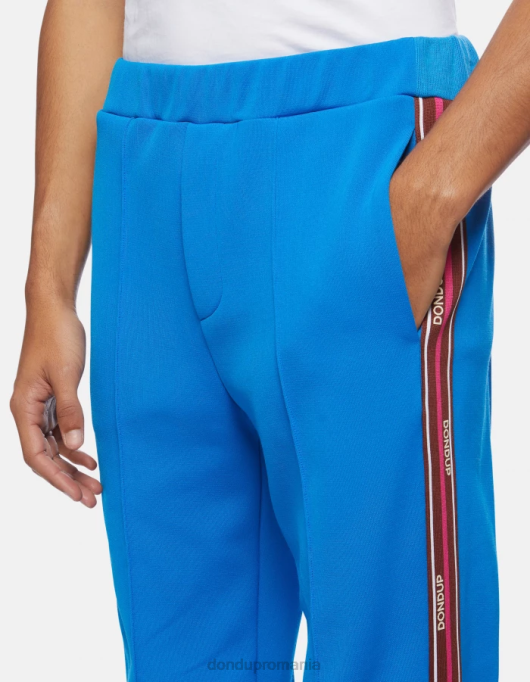 bărbați pantaloni de jogging din fleece cu fiti regulate V84D753 îmbrăcăminte turcoaz DONDUP