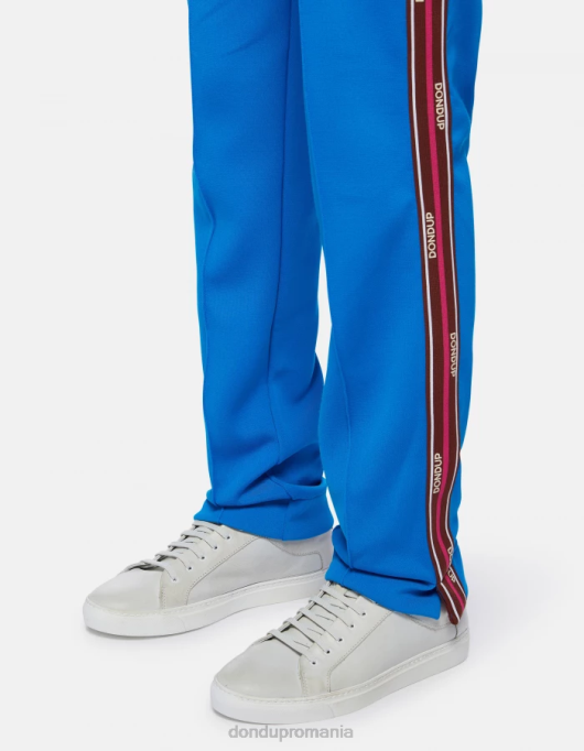 bărbați pantaloni de jogging din fleece cu fiti regulate V84D753 îmbrăcăminte turcoaz DONDUP