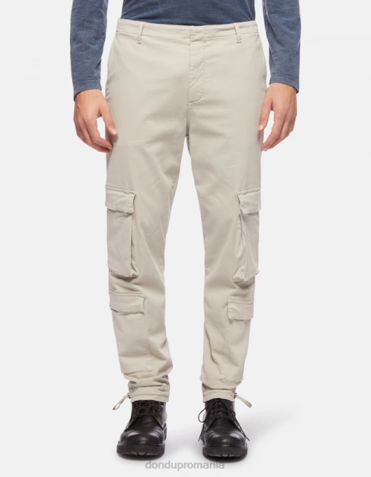 bărbați pantaloni cargo din bumbac ken V84D694 îmbrăcăminte lievito DONDUP