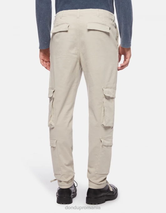 bărbați pantaloni cargo din bumbac ken V84D694 îmbrăcăminte lievito DONDUP