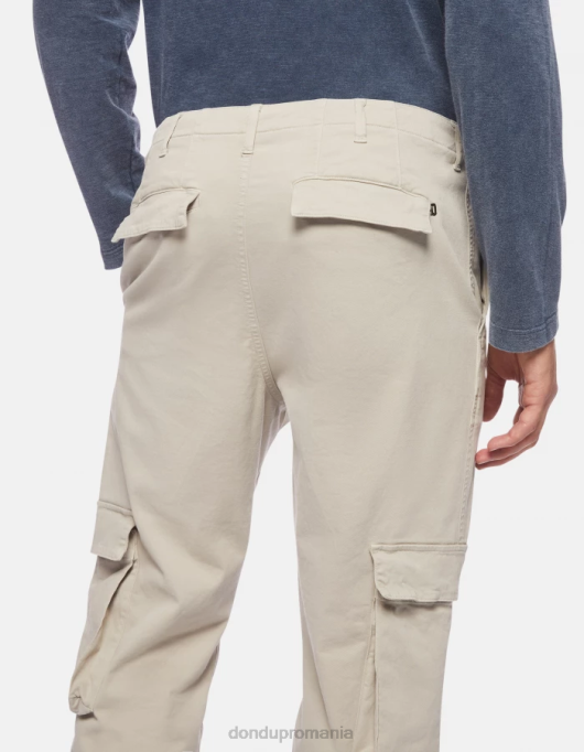bărbați pantaloni cargo din bumbac ken V84D694 îmbrăcăminte lievito DONDUP