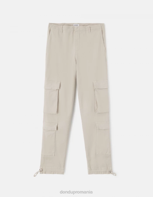 bărbați pantaloni cargo din bumbac ken V84D694 îmbrăcăminte lievito DONDUP
