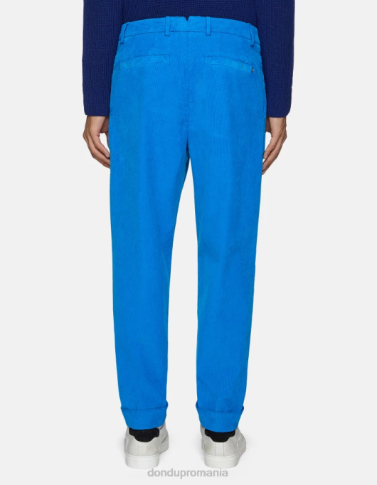 bărbați pantaloni de catifea oscar morcov V84D737 îmbrăcăminte turcoaz DONDUP