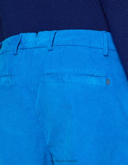bărbați pantaloni de catifea oscar morcov V84D737 îmbrăcăminte turcoaz DONDUP