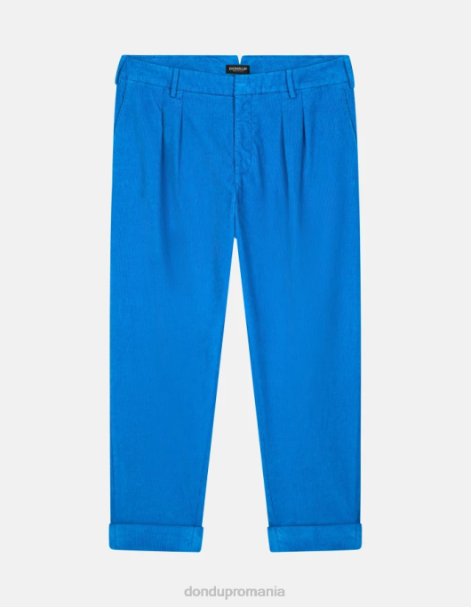 bărbați pantaloni de catifea oscar morcov V84D737 îmbrăcăminte turcoaz DONDUP