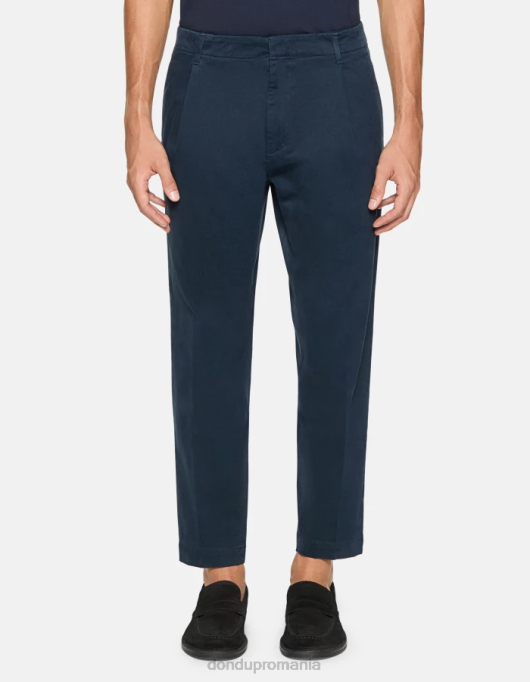 bărbați pantaloni din bumbac ben cart-fit V84D716 îmbrăcăminte albastru marin DONDUP