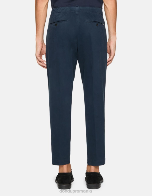 bărbați pantaloni din bumbac ben cart-fit V84D716 îmbrăcăminte albastru marin DONDUP