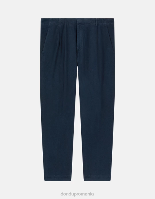 bărbați pantaloni din bumbac ben cart-fit V84D716 îmbrăcăminte albastru marin DONDUP