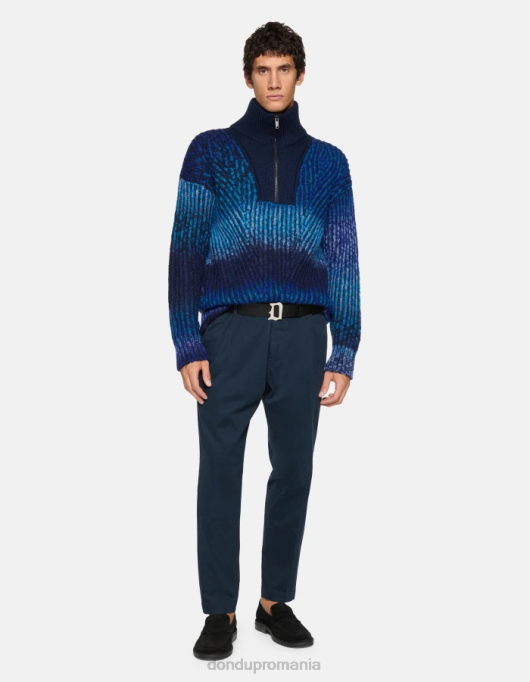 bărbați pantaloni din bumbac ben cart-fit V84D716 îmbrăcăminte albastru marin DONDUP
