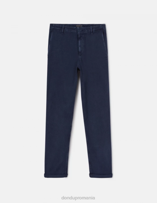 bărbați pantaloni din bumbac zyan morcov V84D752 îmbrăcăminte albastru marin DONDUP