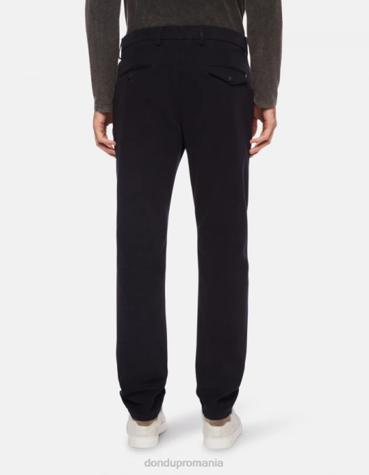 bărbați pantaloni joe din bumbac cart-fit V84D699 îmbrăcăminte albastru marin DONDUP