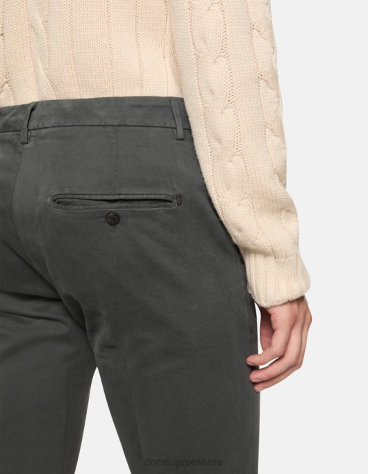 bărbați pantaloni spiritissimo din bumbac cu ajustări regulate V84D758 îmbrăcăminte fumo DONDUP