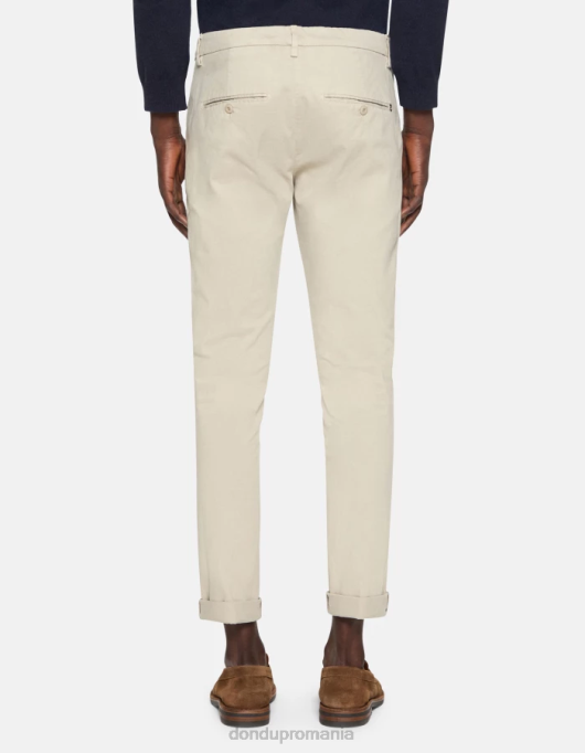 bărbați pantaloni slim din bumbac gaubert V84D684 îmbrăcăminte lievito DONDUP