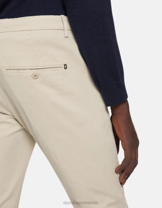 bărbați pantaloni slim din bumbac gaubert V84D684 îmbrăcăminte lievito DONDUP
