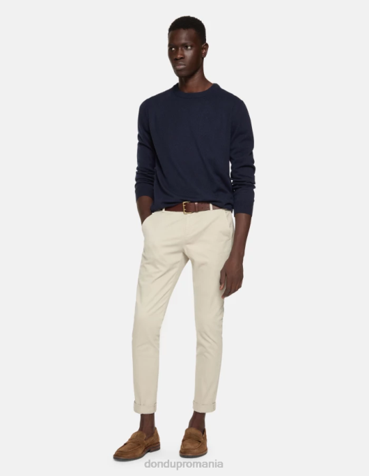 bărbați pantaloni slim din bumbac gaubert V84D684 îmbrăcăminte lievito DONDUP