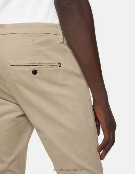 bărbați pantaloni slim din bumbac gaubert V84D686 îmbrăcăminte cortecia DONDUP